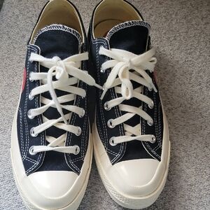 CONVERSE COMEE DES  GARCON PLAY low Black Men's  Size 7